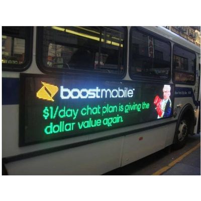 bus advertising led display sign for bus