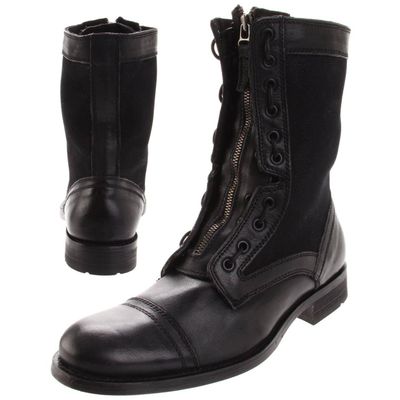 leather military boot