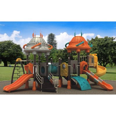 HLB-7080B Kids Plastic Slide Swing Set Children Playground