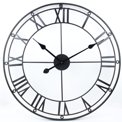 Simple fashion classic metal wall clock