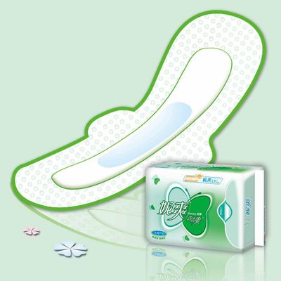Odor control cotton sanitary napkin