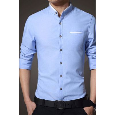 Custom Mens light color cotton dress shirts