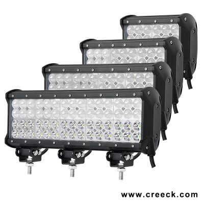 4-Row CREE LED Built-in EMC White Black Aluminum Housing Work Light Bar