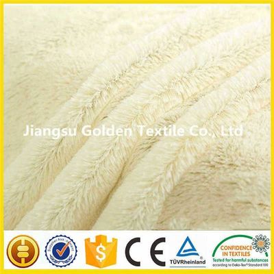 China Alibaba Jiangsu 7-40mm 100% polyester Knitted Minky PV plush fabric/Blanket Fabric/Toy Fabric