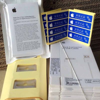1:1 Original Retail Box for iPhone 4s 4 Cable Cords