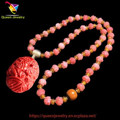 I Really Like You jewelry Choker Necklace Pink Peach Blossom for Women baby Girl Precious Gem Pendan