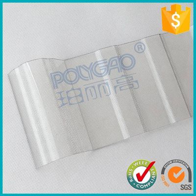 PC transparent polycarbonate corrugated plastic roofing sheet for roofing