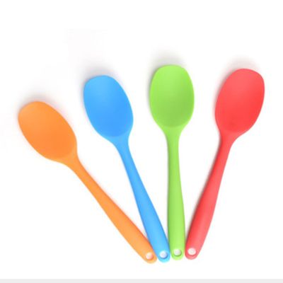 Silicone Cooking spoon Iron Reinforced Handle Kitchen Utensil Silicone Spoons