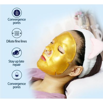 Customize logo private label 24K anti wrinkle collagen crystal gold face mask/facial mask ( HOT )