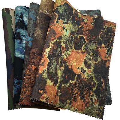 3mm coral camouflage SBR neoprene material laminate printing fabric for swimwear