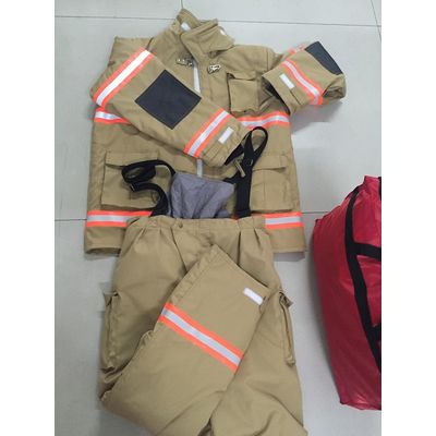 EN standard 4 layer firefighter safety bunker suit