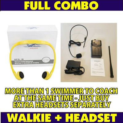 New Swimmer coaching radio swimming bone conduction headphone