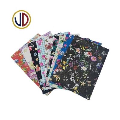 flower pattern printed pvc leather for luggage