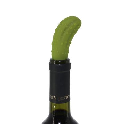 Creation Design Cucumber Shaped Silicone Wine Bottle Stopper