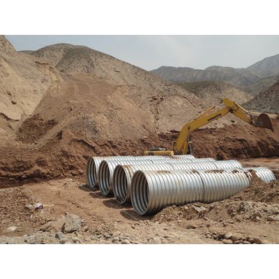 Large Diameter Steel Culvert Pipe, Corrugated Road Culverts Direct ...