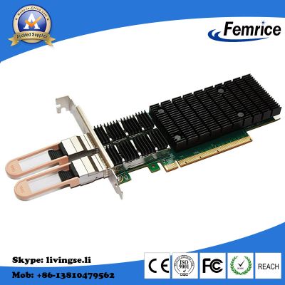 Femrice 100Gbps Dual Port Server NIC Gigabit Ethernet PCI Express x16 Server Interface Cards