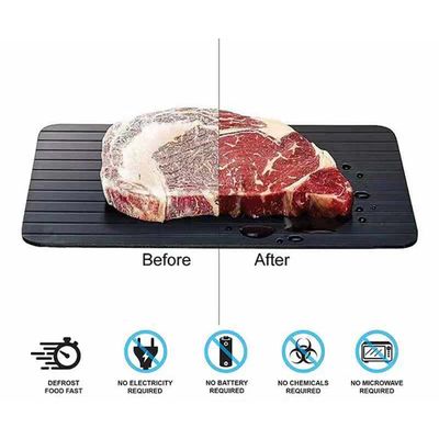 Defrosting tray fast thawing plate- black