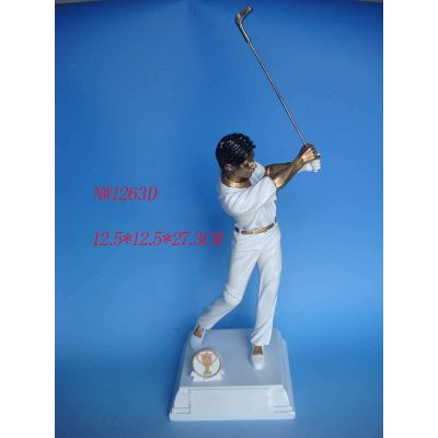 male golfer trophy,polyresin golf,golf trophy,resin sport trophy