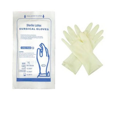 disposable surgical latex gloves used in Hospotall
