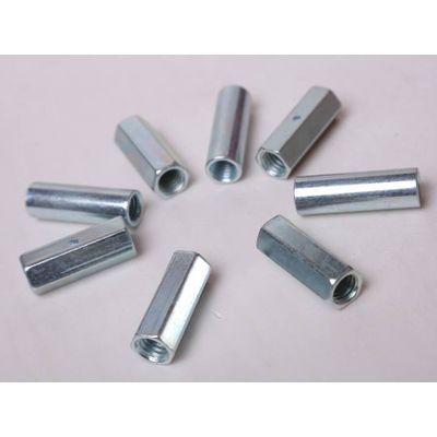 high quality carbon steel DIN6334 galvanized hex long nut coupling nut