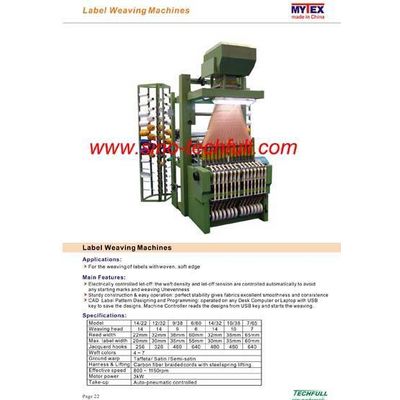 woven label weaving machine/ webbing machine