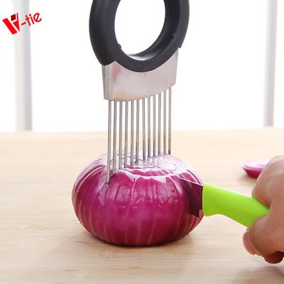 Onion Slicer Holder, All-in-one Onion Holder Stainless Steel Onion