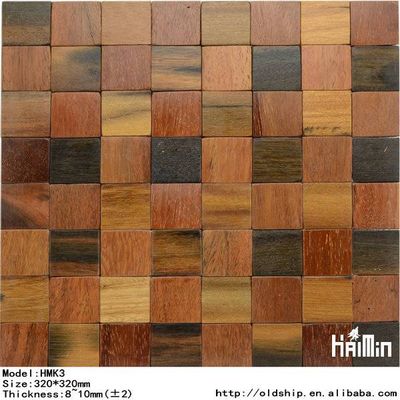 Solid Wood Mosaic Tile