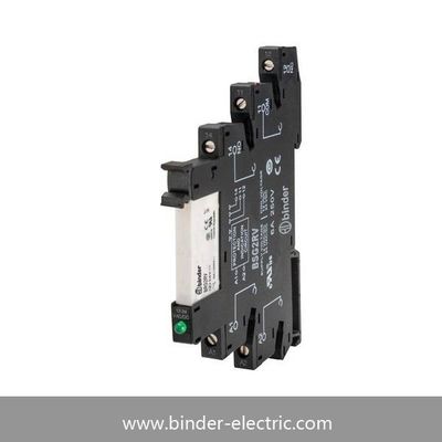 PLC 6.2mm Thickness DIN-Rail 6A Contact Rating Slim Interface Relay Brg2RV