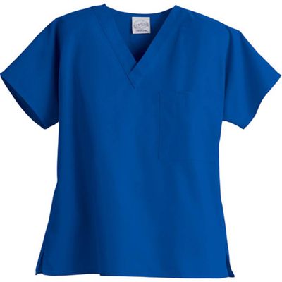 ladies' V neck scrubs top / fashion scrubs sets/medical scrubs brushed poplin tops