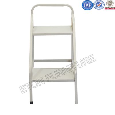 Metal 2 Step Carrier Book Ladder for Library Furniture