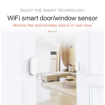 Enerna IoTech WiFi Smart Home Guard Voice Control Door Windows Magnetic Contact Detector