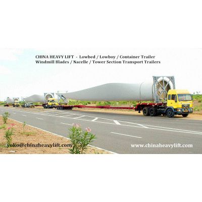 CHINA HEAVY LIFT - 2 axle/3 axle/4 axle Lowbed Trailer