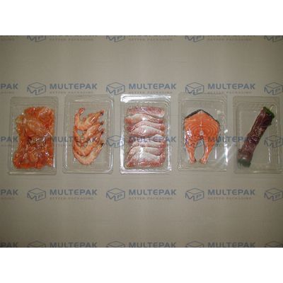 Skin packaging on thermoforming Machine automatic vacuum skin packaging machine meat