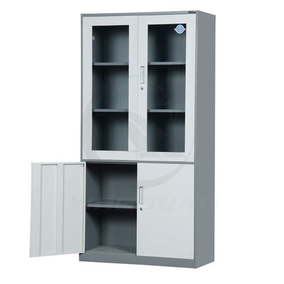 Made in China swing glass door steel hospital pharmacy cabinets