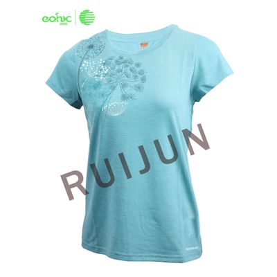 Ruijun Women's Quick Dry100% Polyester Lightweight Fitness Sports Yoga Gym Jogger Slim Summer T-Shir