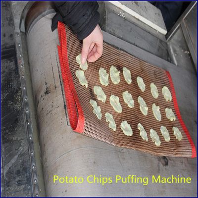 sliced potato/potato chips dryer sterilizer/baking/roasting/puffing machine