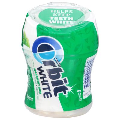 ORBIT White Spearmint Sugarfree Chewing Gum, 40-Piece Bottle