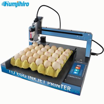 HUMJIHIRO Egg Inkjet Printer 12.7MM Online Thermal Inkjet Printer for Egg QR Barcode Variable Date E