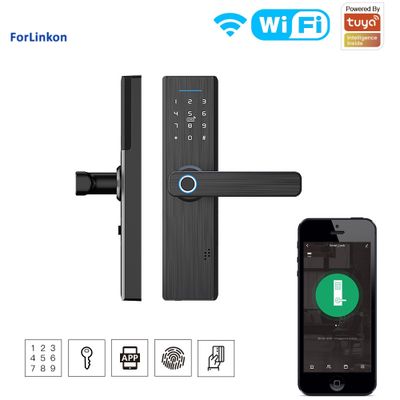 Tuya WiFi Multiple Unlocking Fingerprint Lock, Security Intelligent Smart Lock With Smart Life Passw
