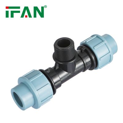PN16 HDPE Plumbing Materials PP Compression Fitting Coupling Elbow Tee For Drip Irrigation System