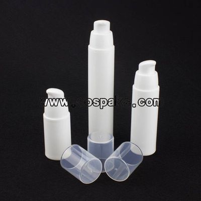 Cos Cosmetic Plastic Snap on Airless Bottle Pump and Skincare Make up Round Airless 15ml 30ml 50ml S