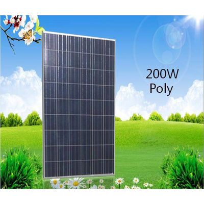 High efficiency 200W poly crystalline solar cell panel with Sun power cells