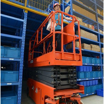 Scissor Lift Man Lift with 6m Platform Height with Heavy 550kg Load Capacity