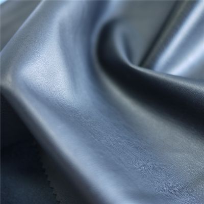 Polyester Fabric Chammy Flocked PU Leather for Shoe Lining Cloth Jacket