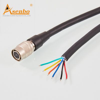 Asenbo 6-Core Trigger Wire M12 Famale 6 Pin 5 Million Towline Times Power Cable