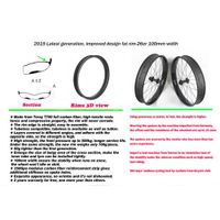 boostbicycle 2015 latest 26inch FAT bike rims 100mm hookless double walls thumbnail image