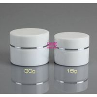 White plastic jar,cream jar, cosmetic jar,plastic lotion jar thumbnail image