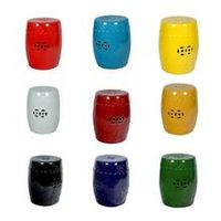 17 Inch SOLID COLOR CERAMIC GARDEN STOOL thumbnail image