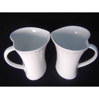porcelain heart shaped mug, promotion mug thumbnail image