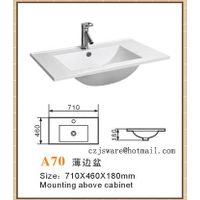 Sell rectangular ceramic cabinet basin,ceramic sink,thin edge wash basin suppliers thumbnail image